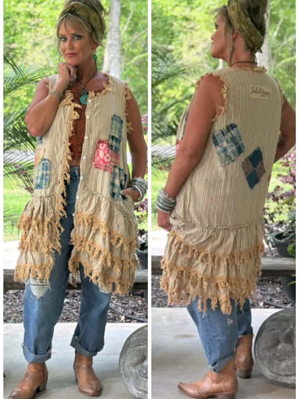 JADED GYPSY Garden Sculpture Duster SZ L/XL